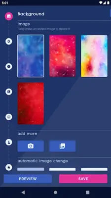 Gold Stars Live Wallpaper android App screenshot 6